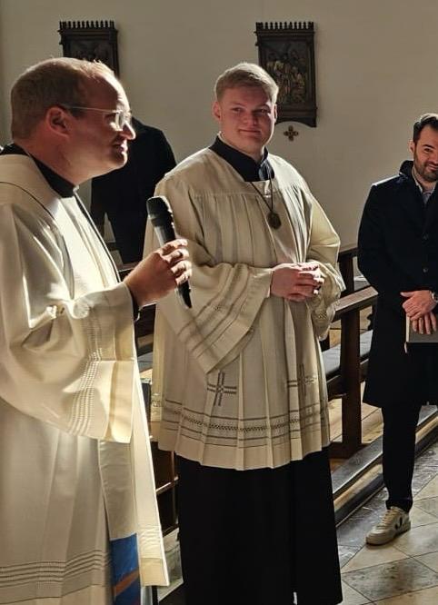 David als Messdiener in der St. Viktor-Gemeinde Damme